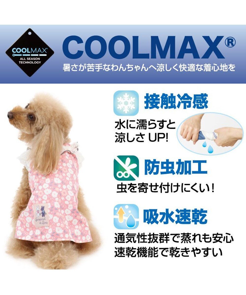 犬服 犬 服 ペットパラダイス リサとガスパール クール 接触冷感 虫よけ 花柄 ワンピース 小型犬 超小型犬 小型犬 天竺 ひんやり 夏 涼感 冷却 吸水速乾 クールマックス Pet Paradise 通販 雑貨とペット用品の通販サイト マザーガーデン ペットパラダイス