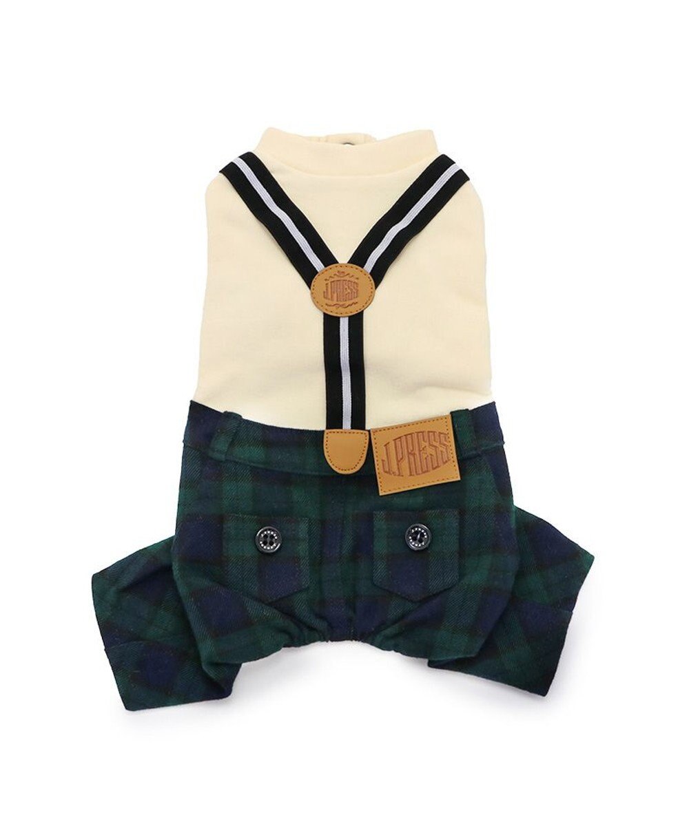 PET PARADISE J.PRESS ブラックウォッチ パンツつなぎ  小型犬 