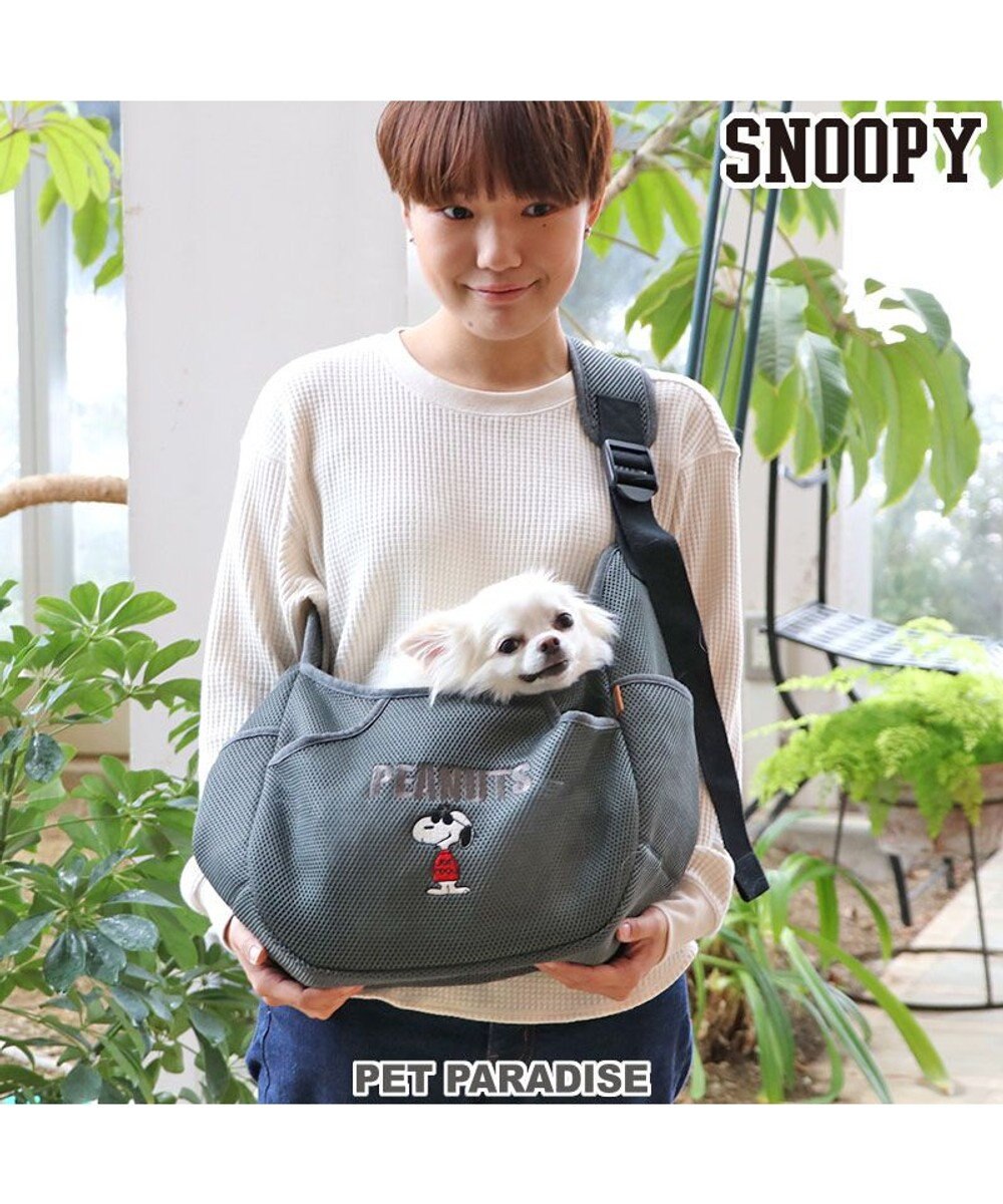 PET PARADISE スヌーピーソフト メッシュ 【超小型犬】 グレー