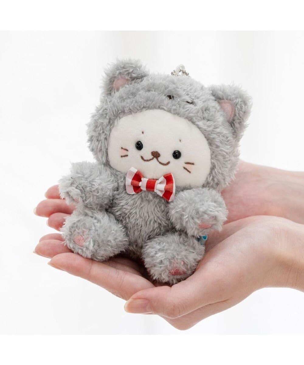 しろたん 猫キーホルダー 《グレー》 単品 / Mother garden