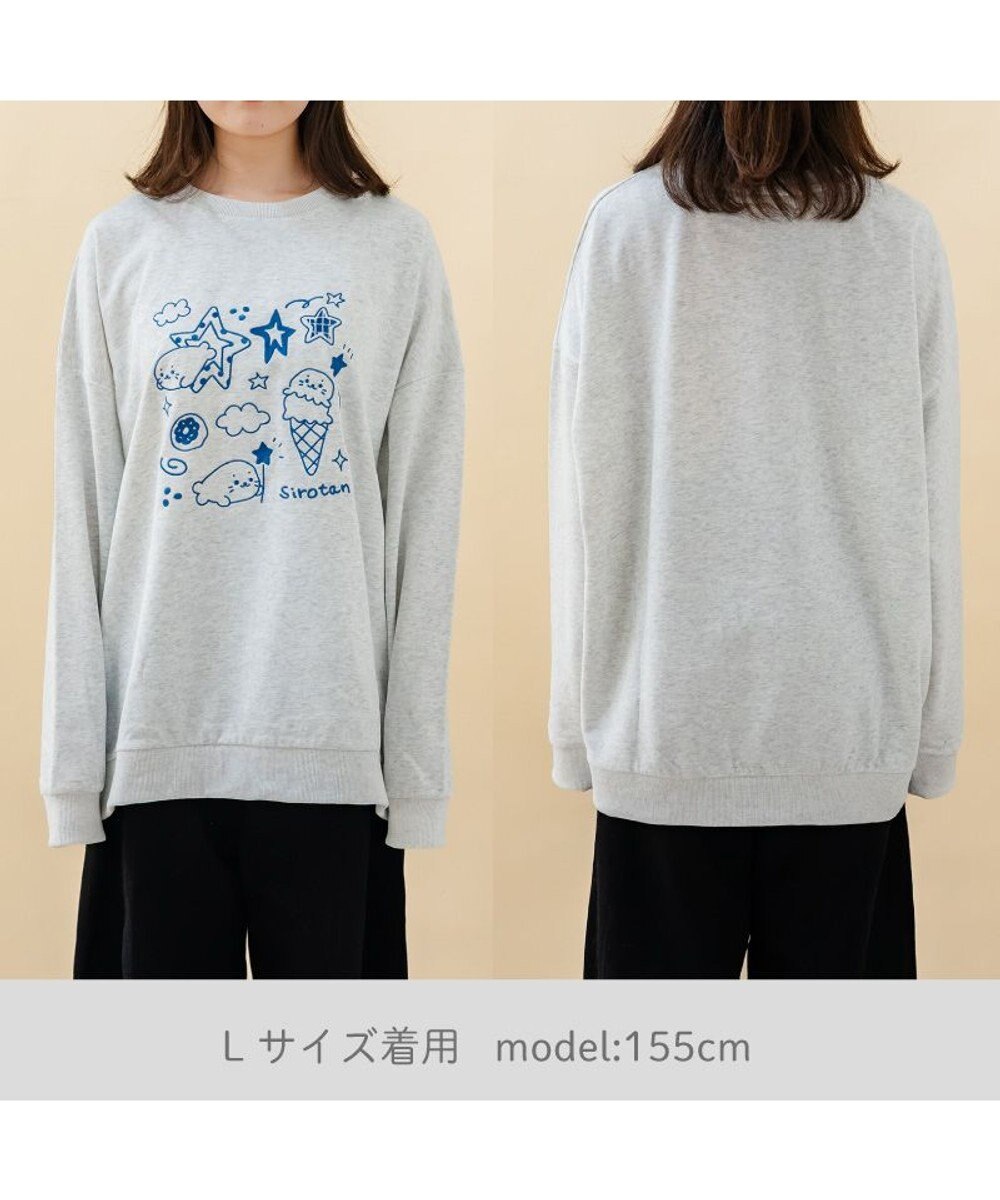 Mother garden しろたん トレーナー 《ゆるらくがき刺繍》 ユニセックス 