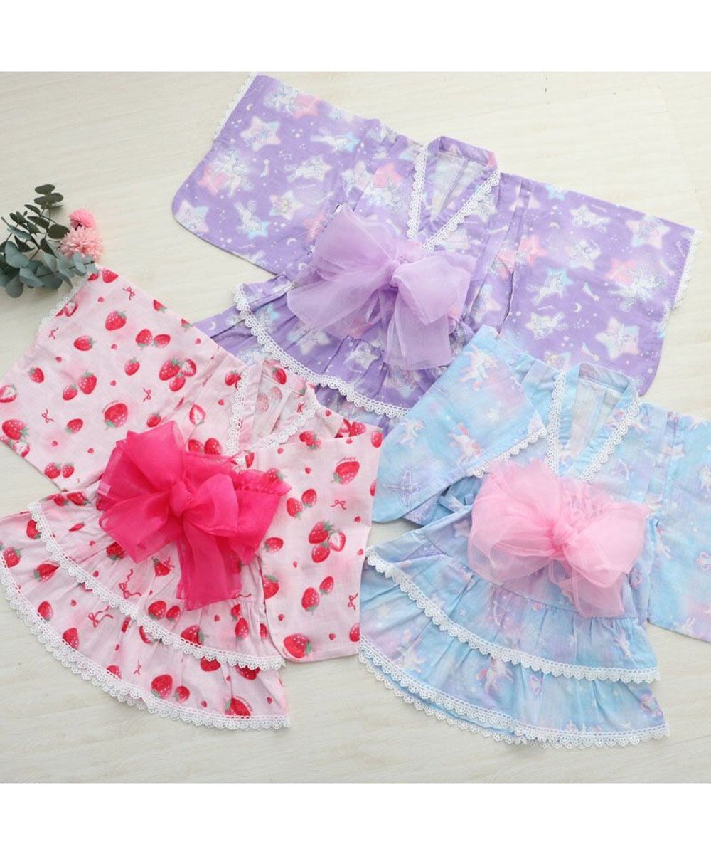 Mother garden マザーガーデン キッズ ドレス セパレート 浴衣 《野いちご 水彩柄》 95～100cm 