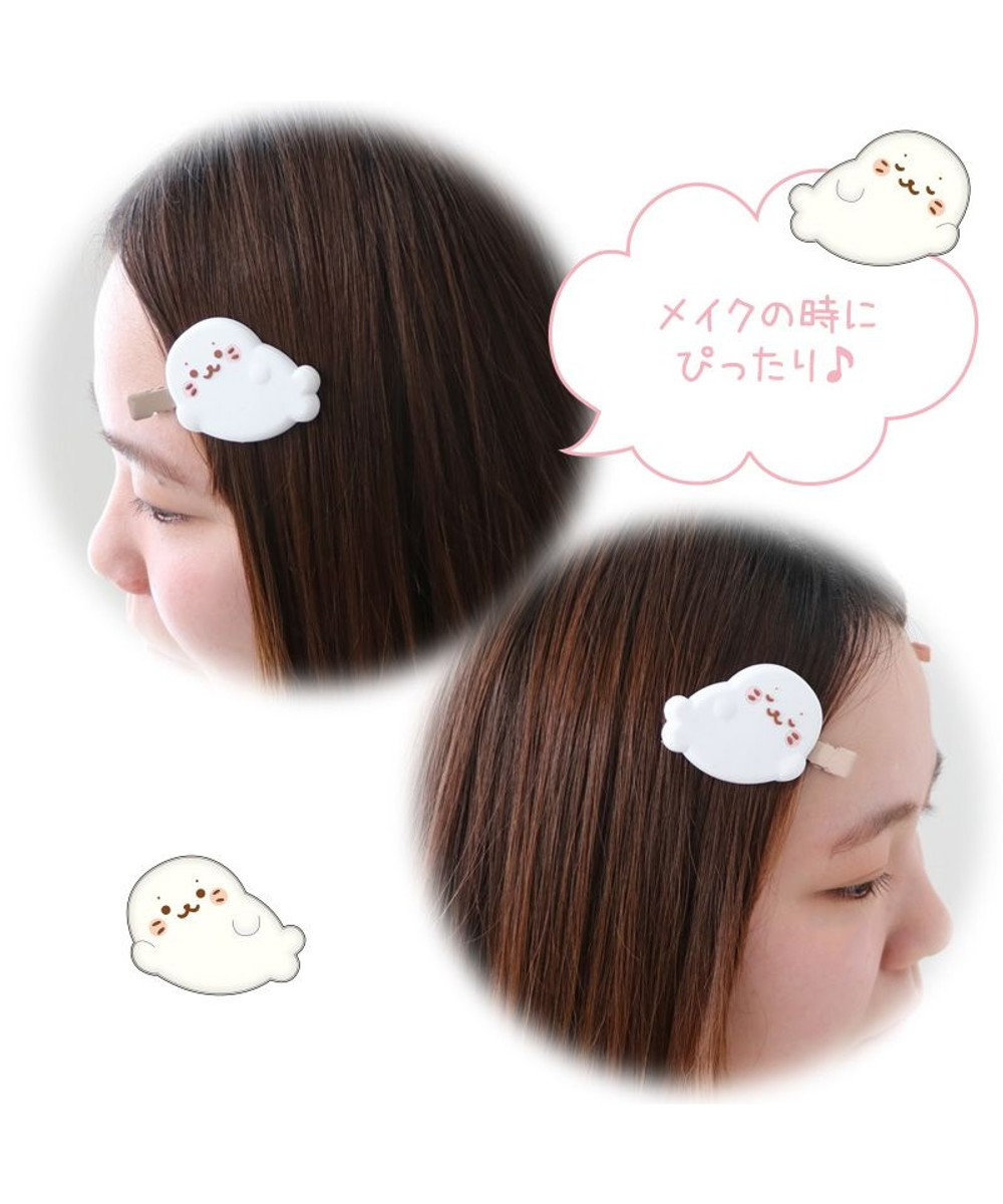 Mother garden しろたん ぷっくり 前髪クリップ 2個入り 《ごろね/しろたん&らっこいぬ》 単品