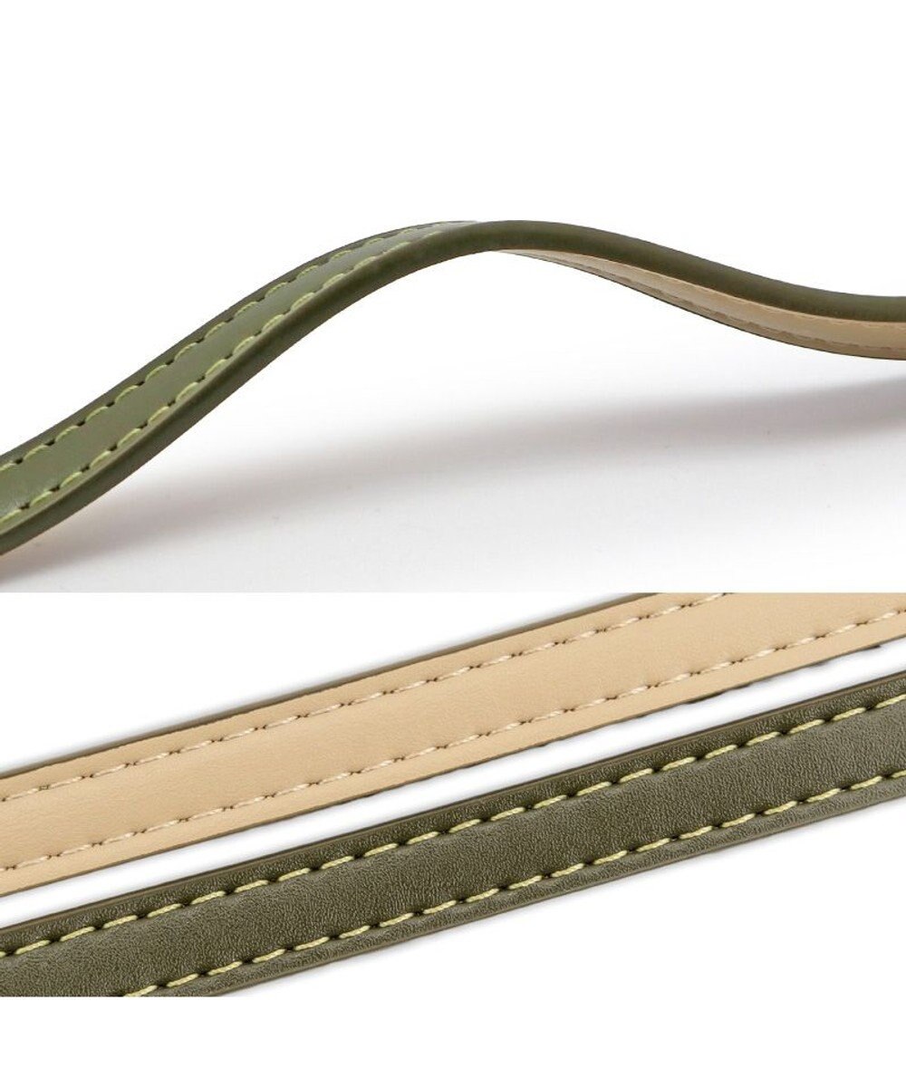 PET PARADISE ペットパラダイス 合皮 リード 《カーキ》 小型犬 SS～S 