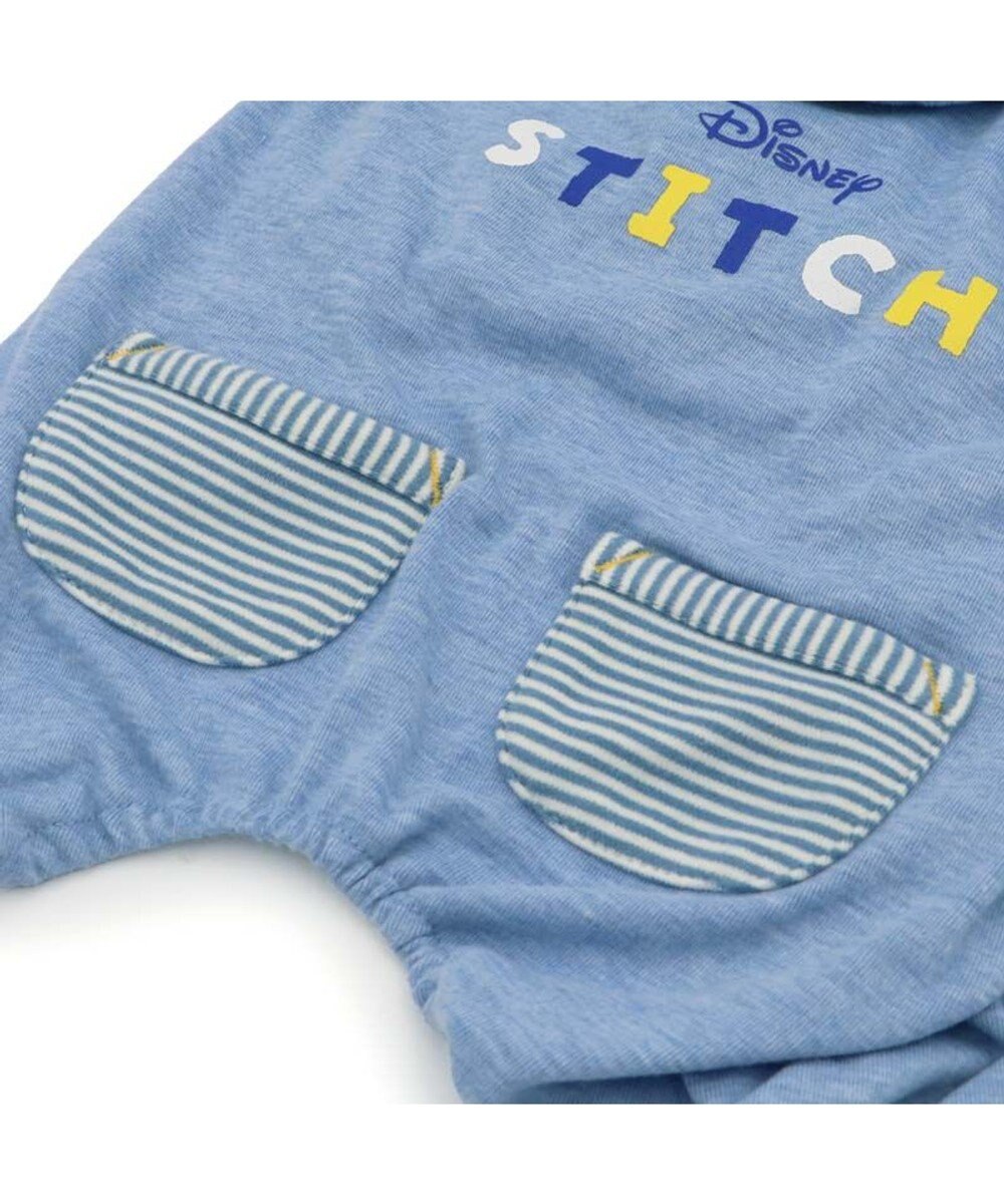 PET PARADISE ディズニー スティッチ 顔 ロンパース 《水色》小型犬 