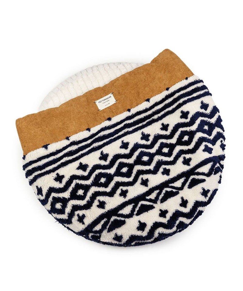 PET PARADISE ペットパラダイス 遠赤外線 丸型 寝袋 《カントリー柄》 Ｍ 