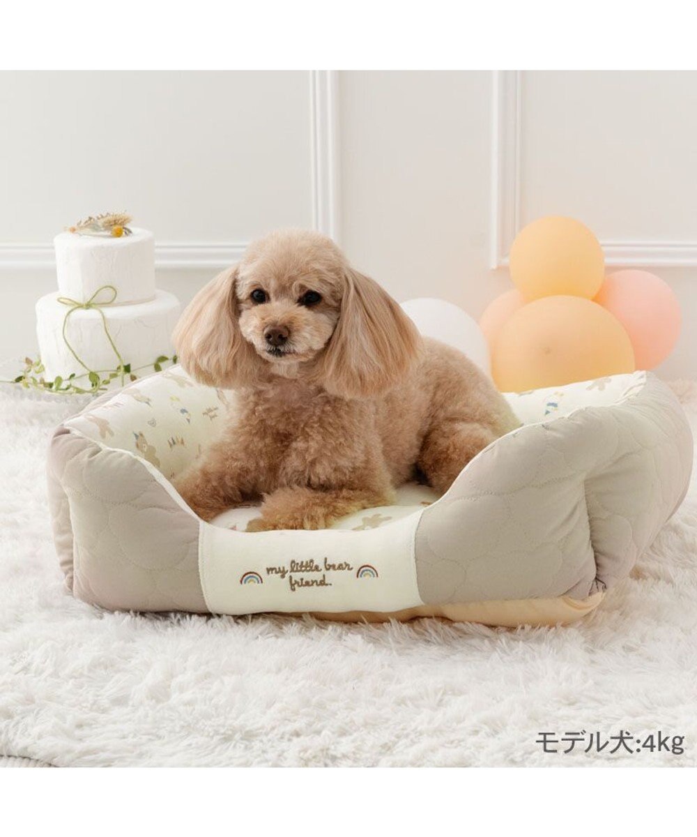 PET PARADISE ペットパラダイス くまちゃん キルトカドラー  Ｍ 57×45cm 