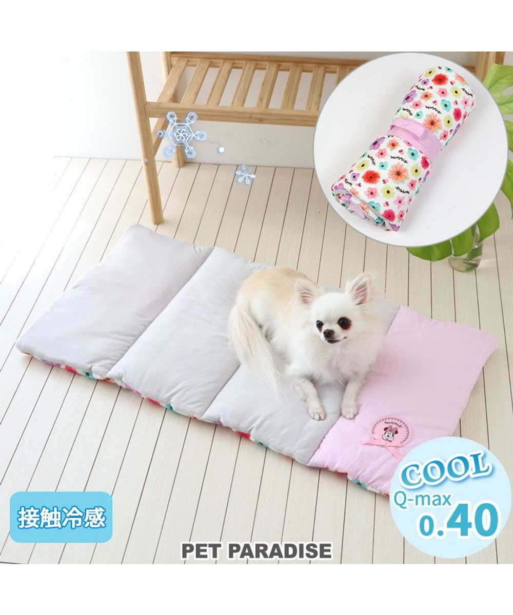 PET PARADISE ディズニー ミニーマウス 花柄 クール ロールマット (90×45cm) -