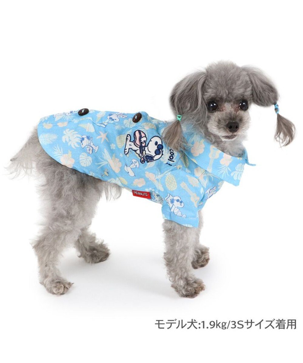 PET PARADISE スヌーピー 接触冷感 背中開き リゾートシャツ 小型犬 