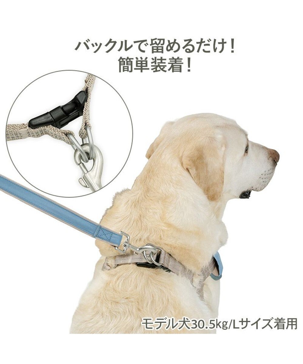 PET PARADISE ペットパラダイス 超反射 切り替え ハーネス＆リード Ｍ 《ブルーグリーン》 
