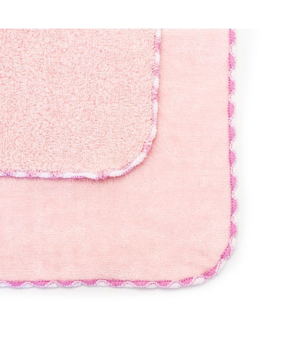 Mother garden しろたん サガラミニタオル 《桃》 単品  25cm×25cm 