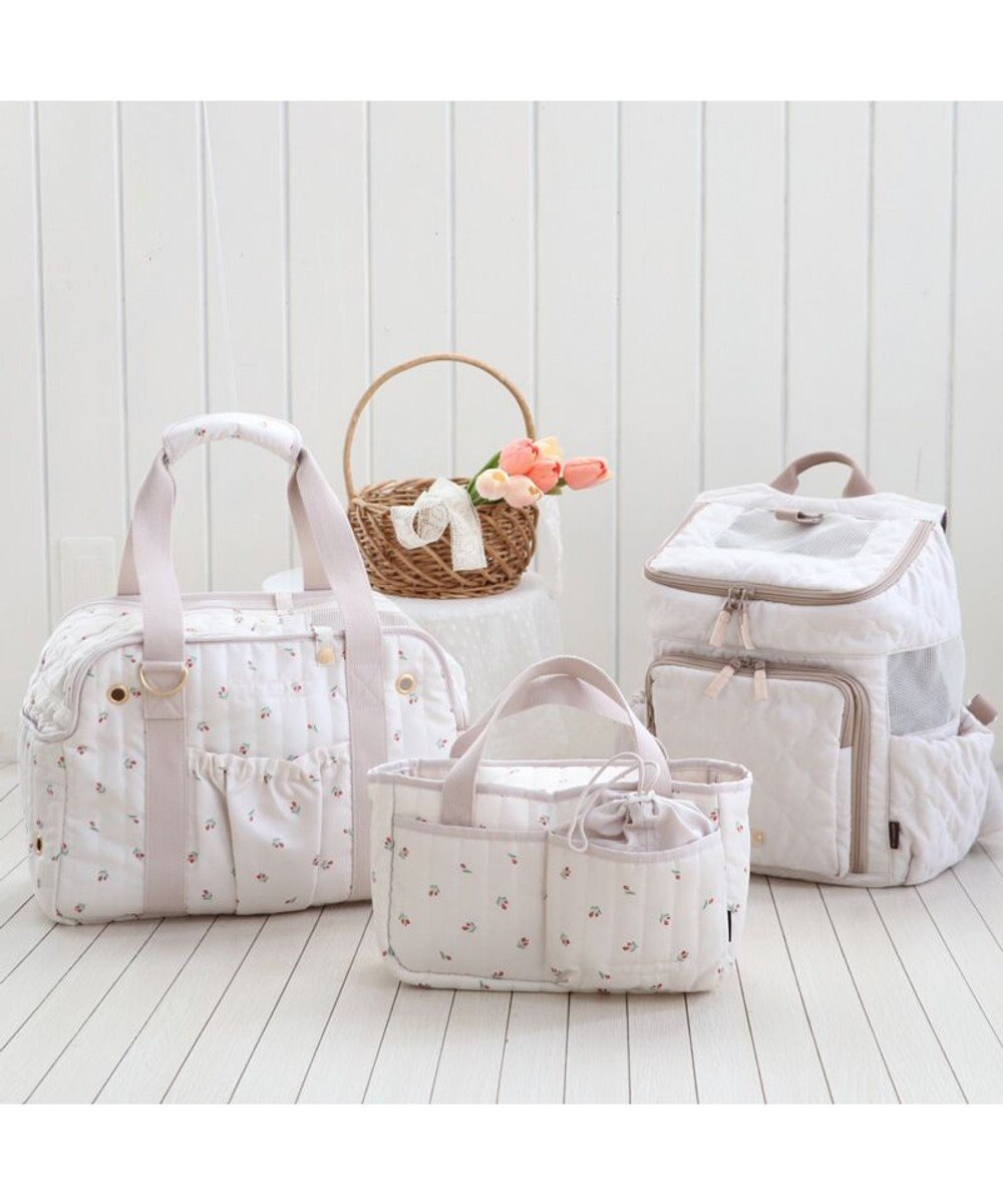 PET PARADISE ペットパラダイス あごのせキャリーバッグ 《チューリップ柄》 小型犬 約4～8kg 