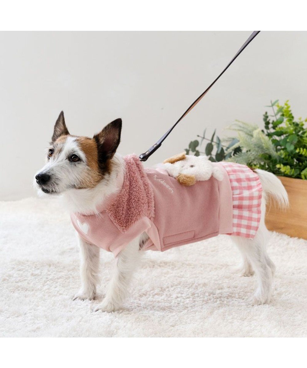 PET PARADISE スヌーピー 脇開きトレーナー 《ピンク》 小型犬 