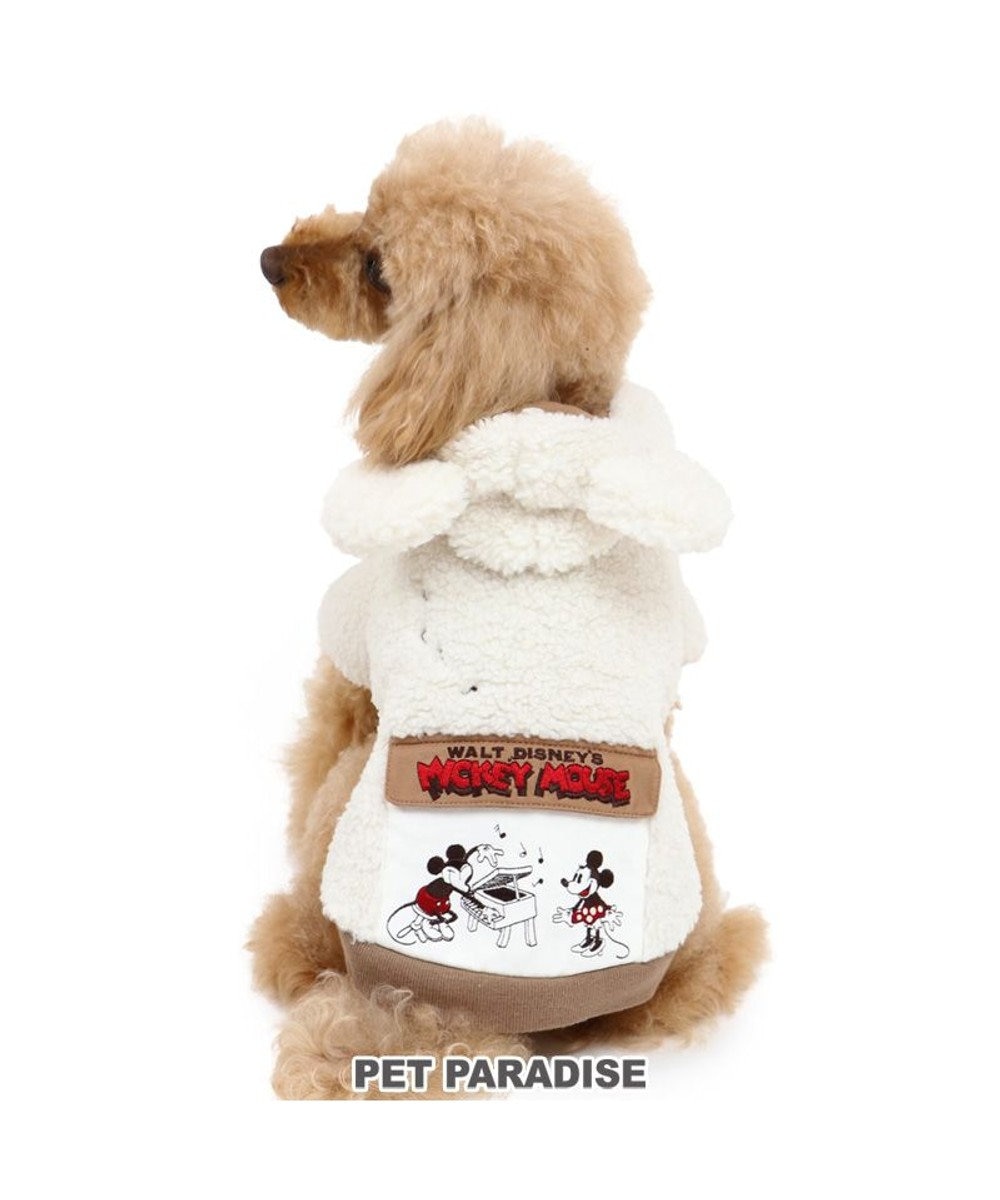 PET PARADISE 犬 服  ディズニー ミッキーマウス パーカー 〔小型犬〕 フラップポケット 犬服 犬の服 犬 服 ペットウエア ペットウェア ドッグウエア ドッグウェア ベビー 超小型犬 小型犬暖かい 冬 白~オフホワイト