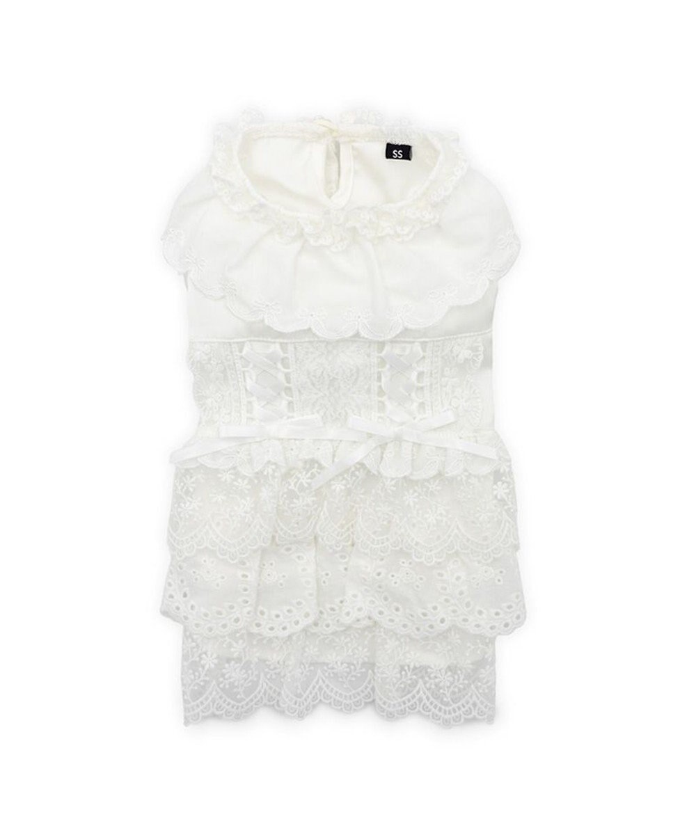 PET PARADISE cherircouture レースフリル ワンピース 小型犬 