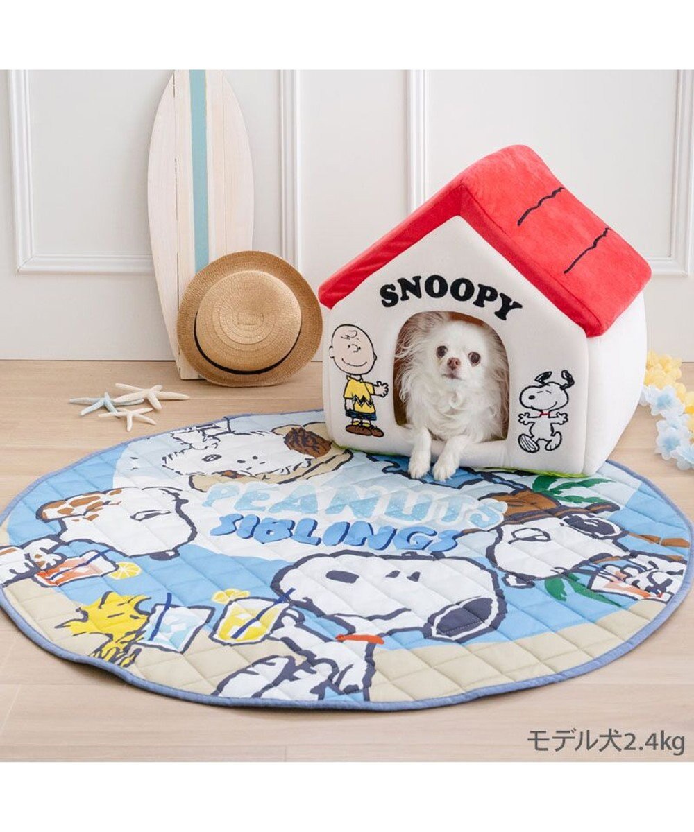 PET PARADISE スヌーピー クールマット 丸 《サマーバケーション柄》 Ｍ 