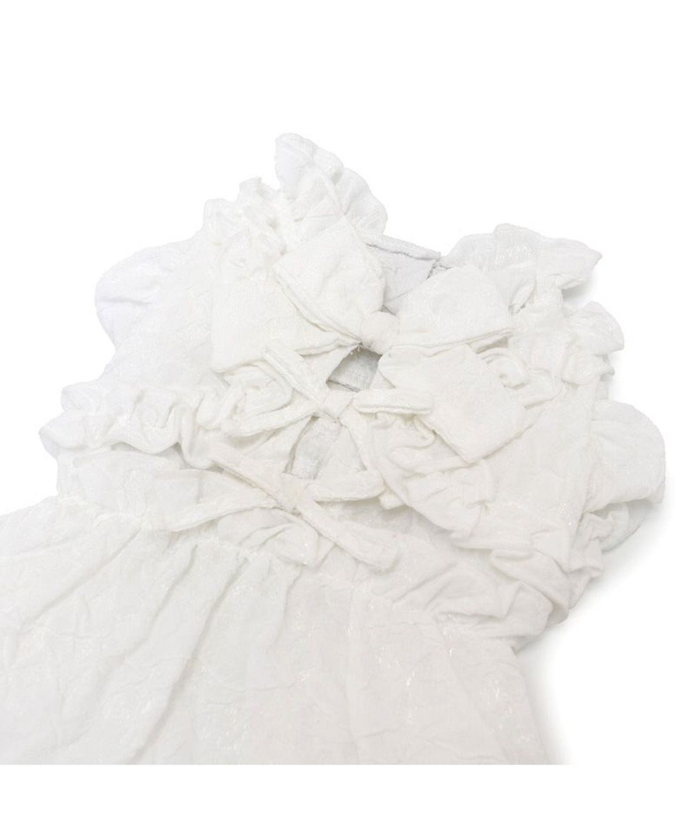 PET PARADISE cherircouture フリルリボン ワンピース 《ホワイト》 小型犬 