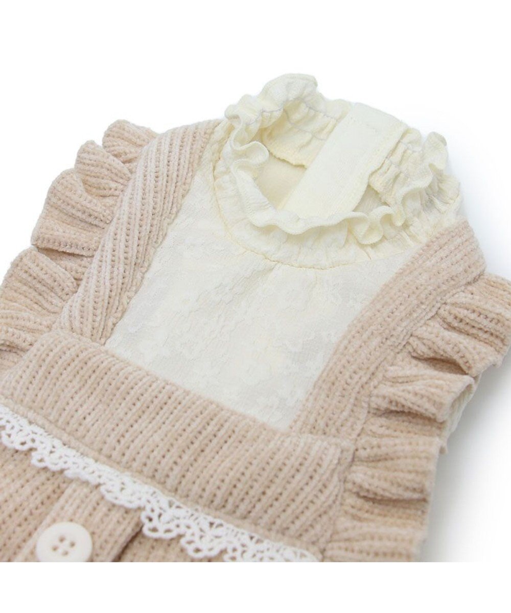 PET PARADISE ペットパラダイス ニット風パンツつなぎ 小型犬 