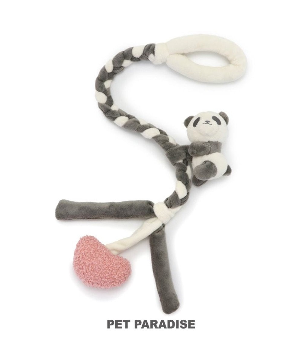 PET PARADISE 犬 おもちゃ ロープ 編み パンダ グレー