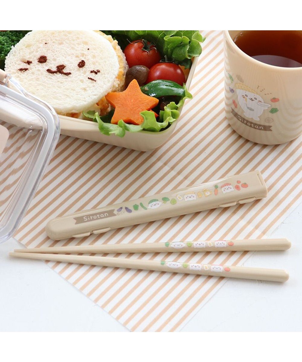 Mother garden しろたん 箸＆ケース キッチン柄 18cm 日本製 