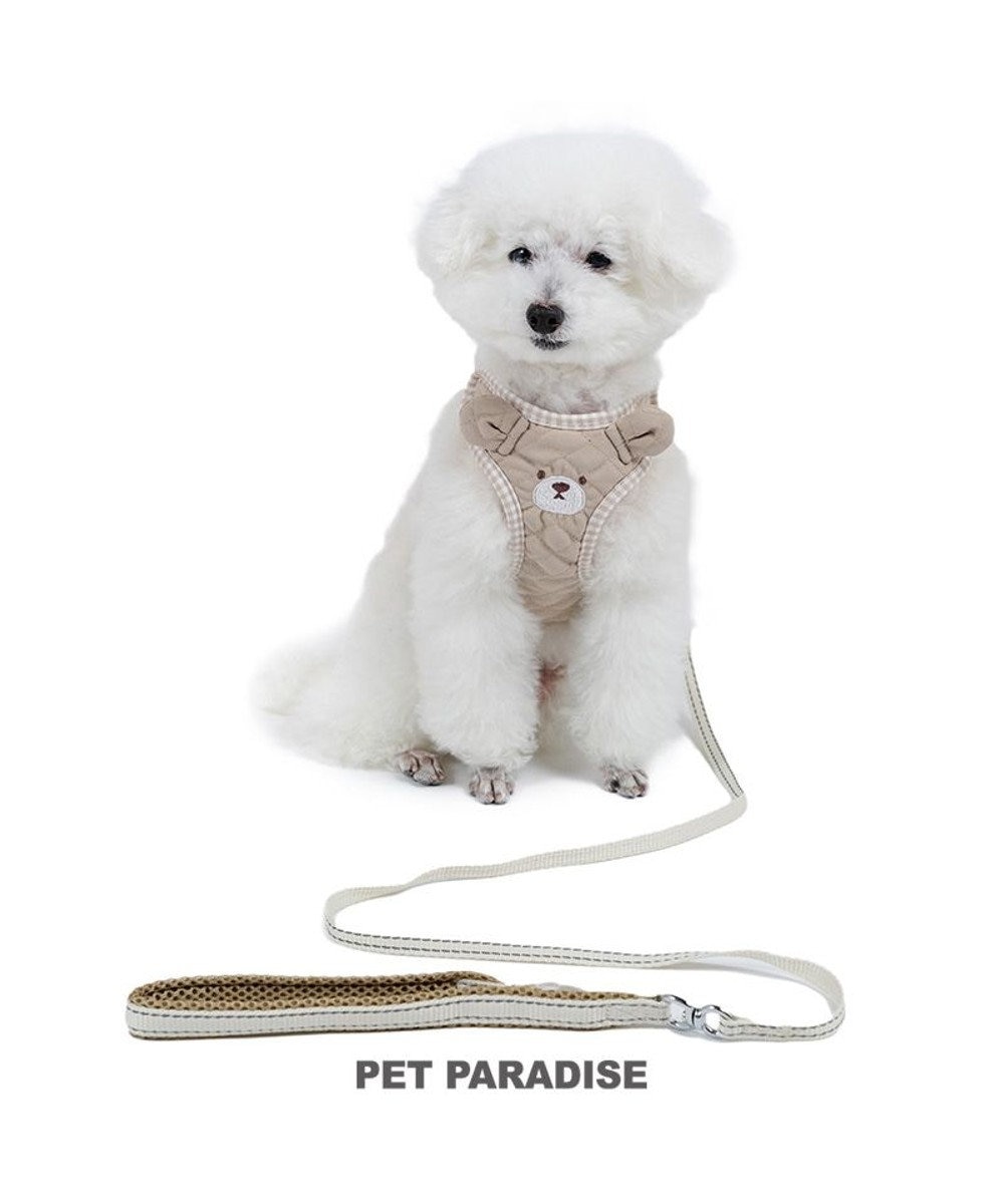 PET PARADISE ペットパラダイス くまちゃん 顔 リード付きハーネス ＳＳ 小型犬 ブラウン