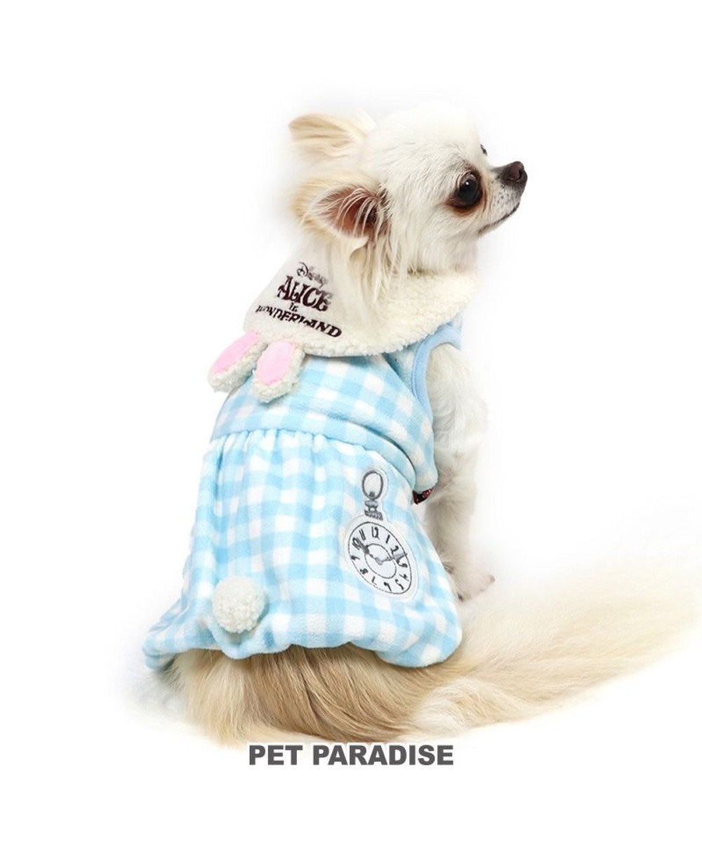PET PARADISE 犬 犬服 ディズニー ふしぎの国のアリス ワンピース 【小型犬】 うさぎ 水色