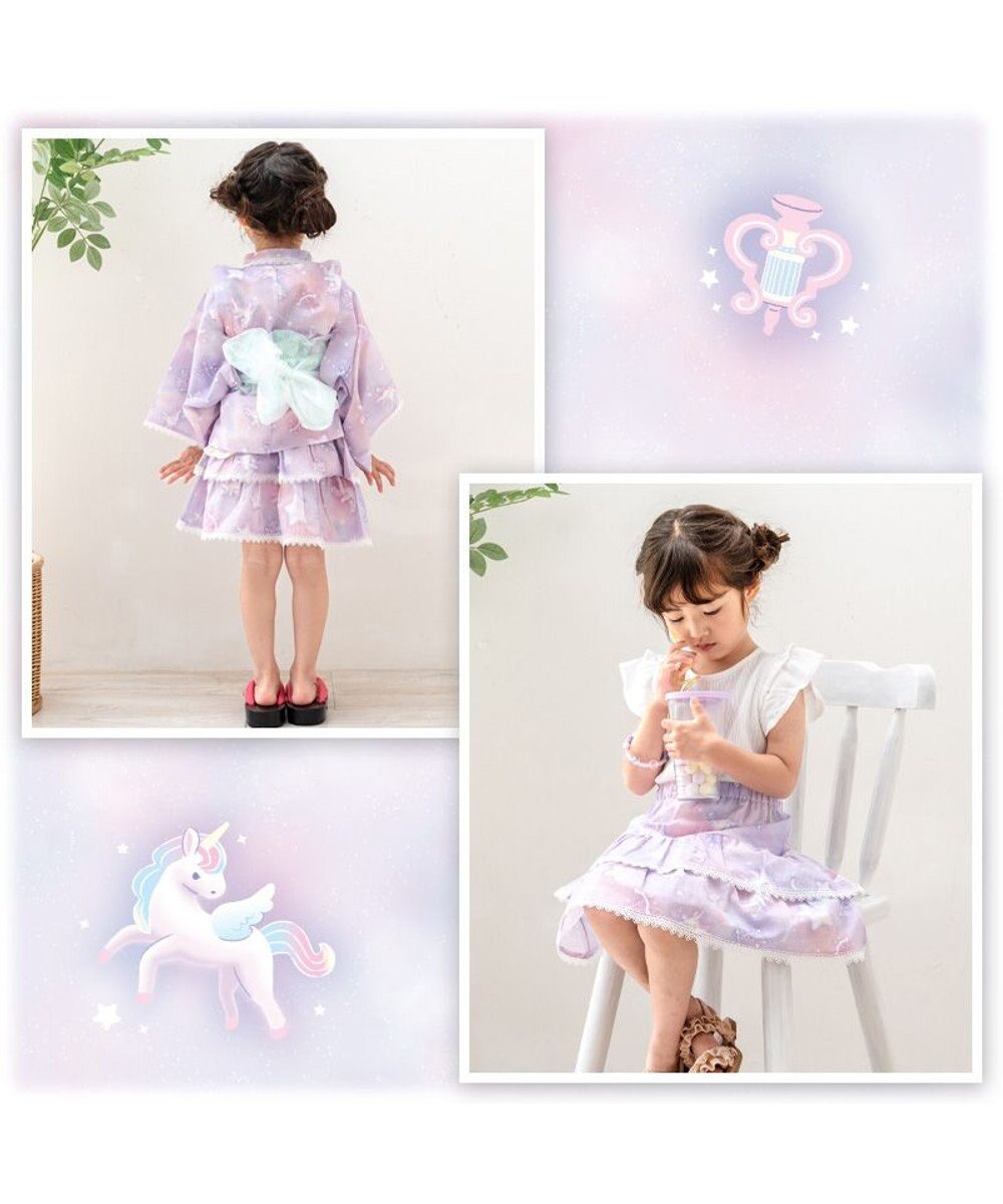 Mother garden 2025 マザーガーデン ユニコーン 浴衣ドレス 《ミルキーウェイ》 95～100cm / 105～110cm 