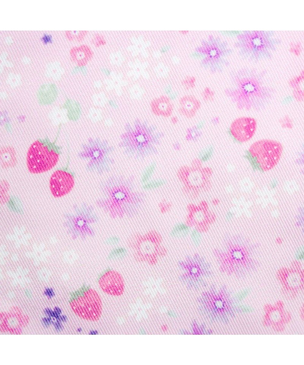 Mother garden マザーガーデン 野いちご 学童布バッグ ＆ 巾着4点セット《小花いちご柄》 