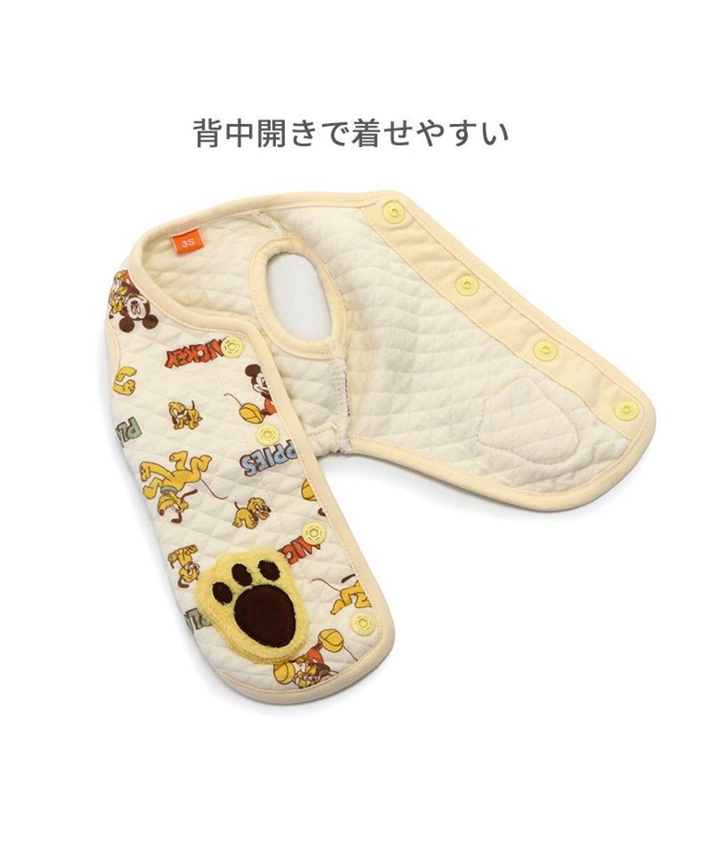PET PARADISE ディズニー ミッキー&プルート 背中開き キルトベスト 小型犬