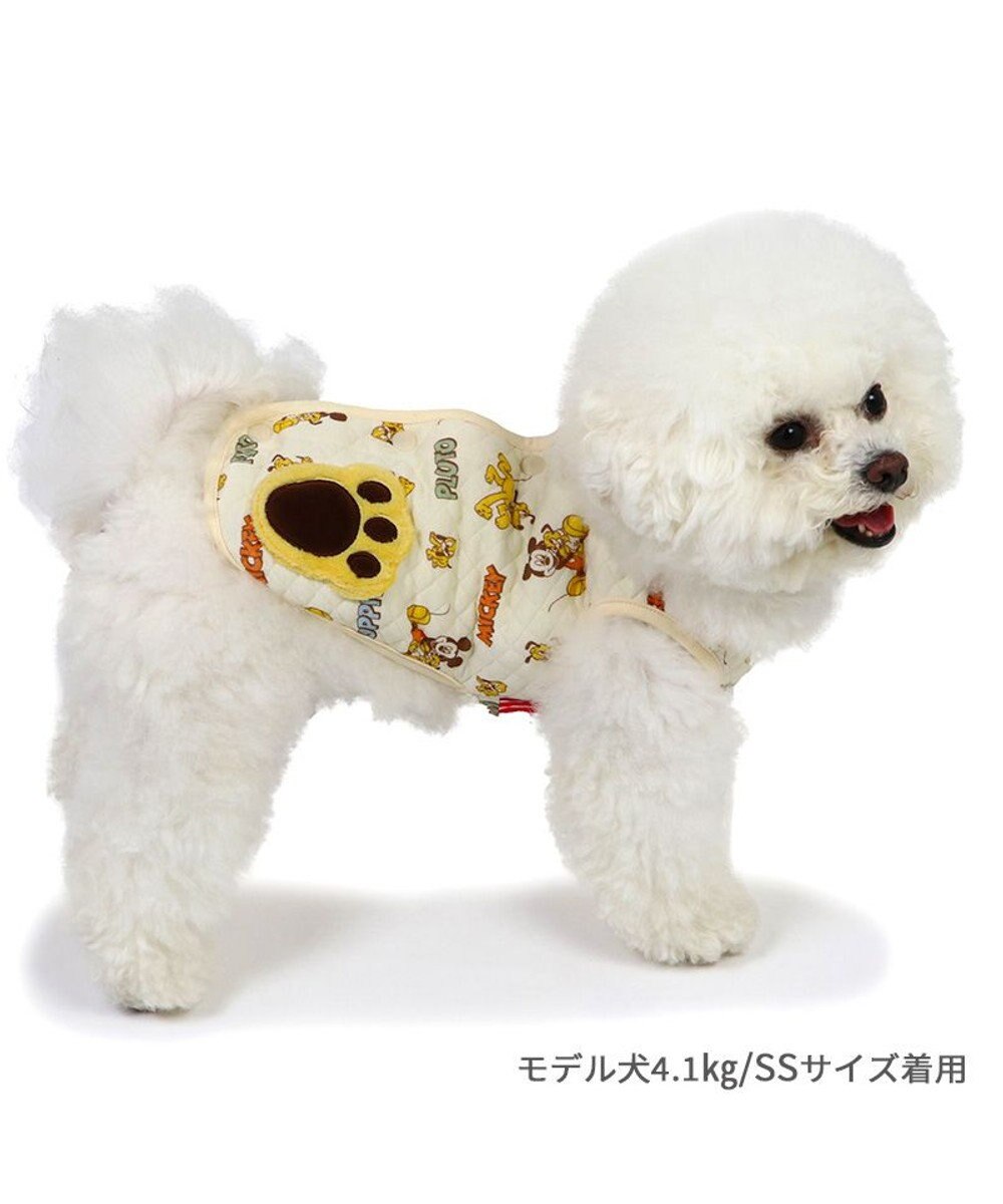 PET PARADISE ディズニー ミッキー&プルート 背中開き キルトベスト 小型犬
