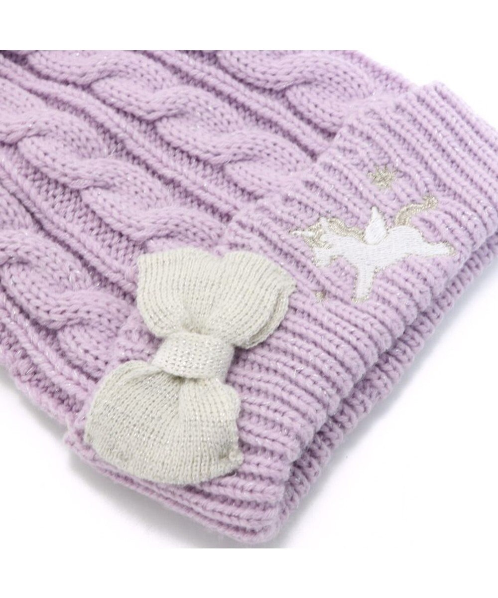 Mother garden マザーガーデン ユニコーン キッズ ニット帽子 《パープル》