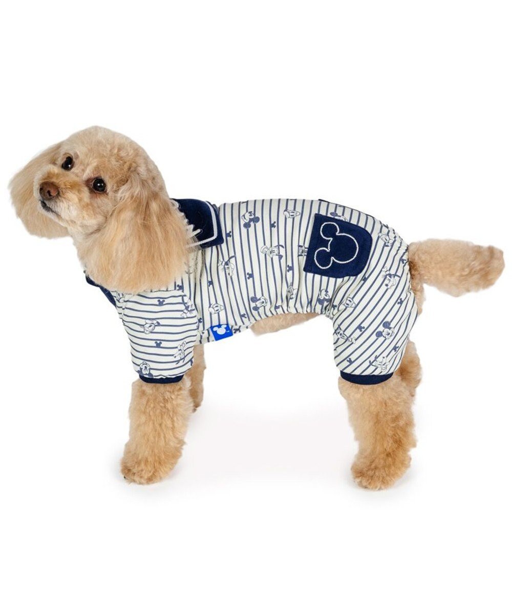 PET PARADISE ディズニー ミッキーマウス ペティヒート ロンパース 《ストライプ》 小型犬 
