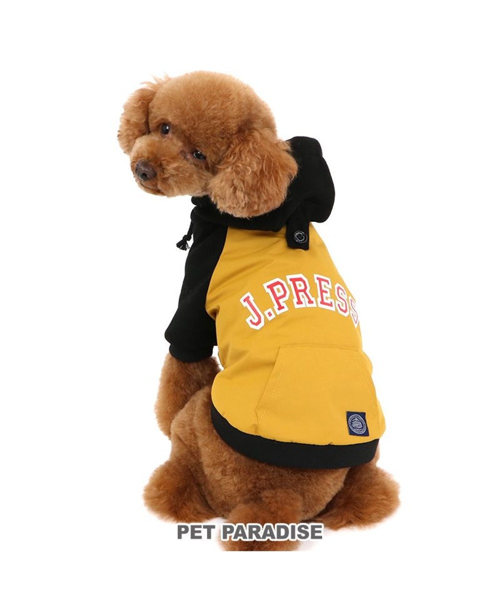 PET PARADISE J.PRESS ウィンドパーカー フード付き《イエロー》 小型犬 黄
