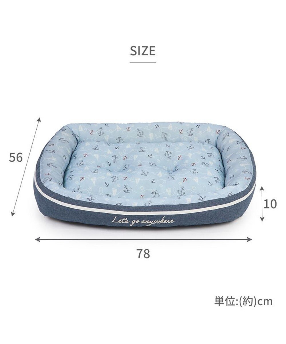 PET PARADISE ペットパラダイス クールカドラー  角型《マリン柄》 中型犬 大型犬 