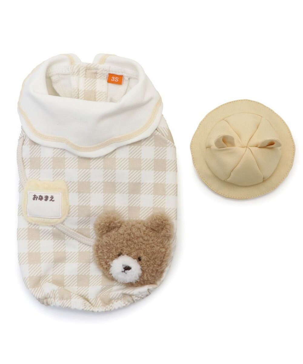 ペットパラダイス くまちゃん チェック 園児服 小型犬 / PET