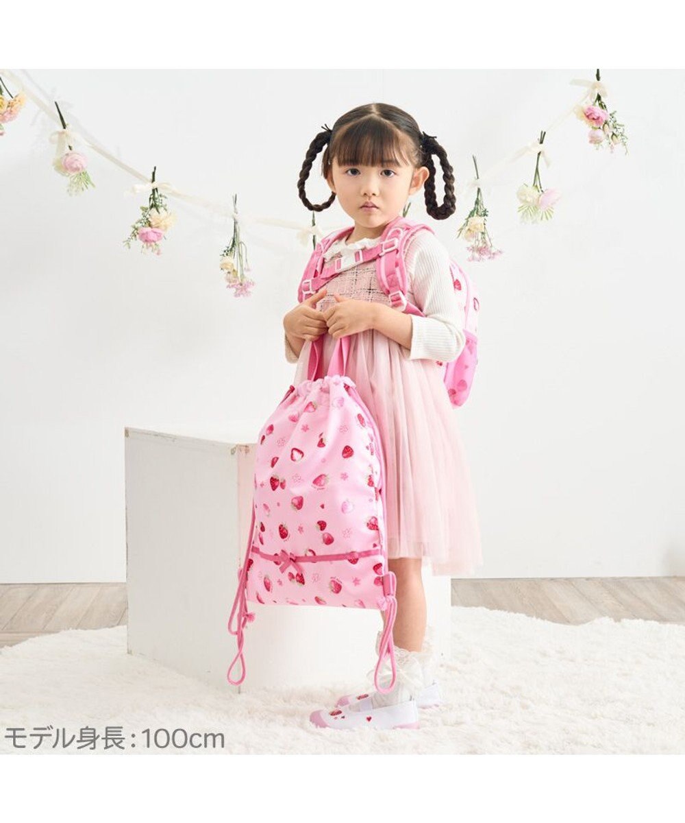 レア　希少　廃盤品　マザーガーデン　いちご　リボン　リュック　赤　ドット柄 マザーガーデン 子供用 リュックサック 【Lサイズ