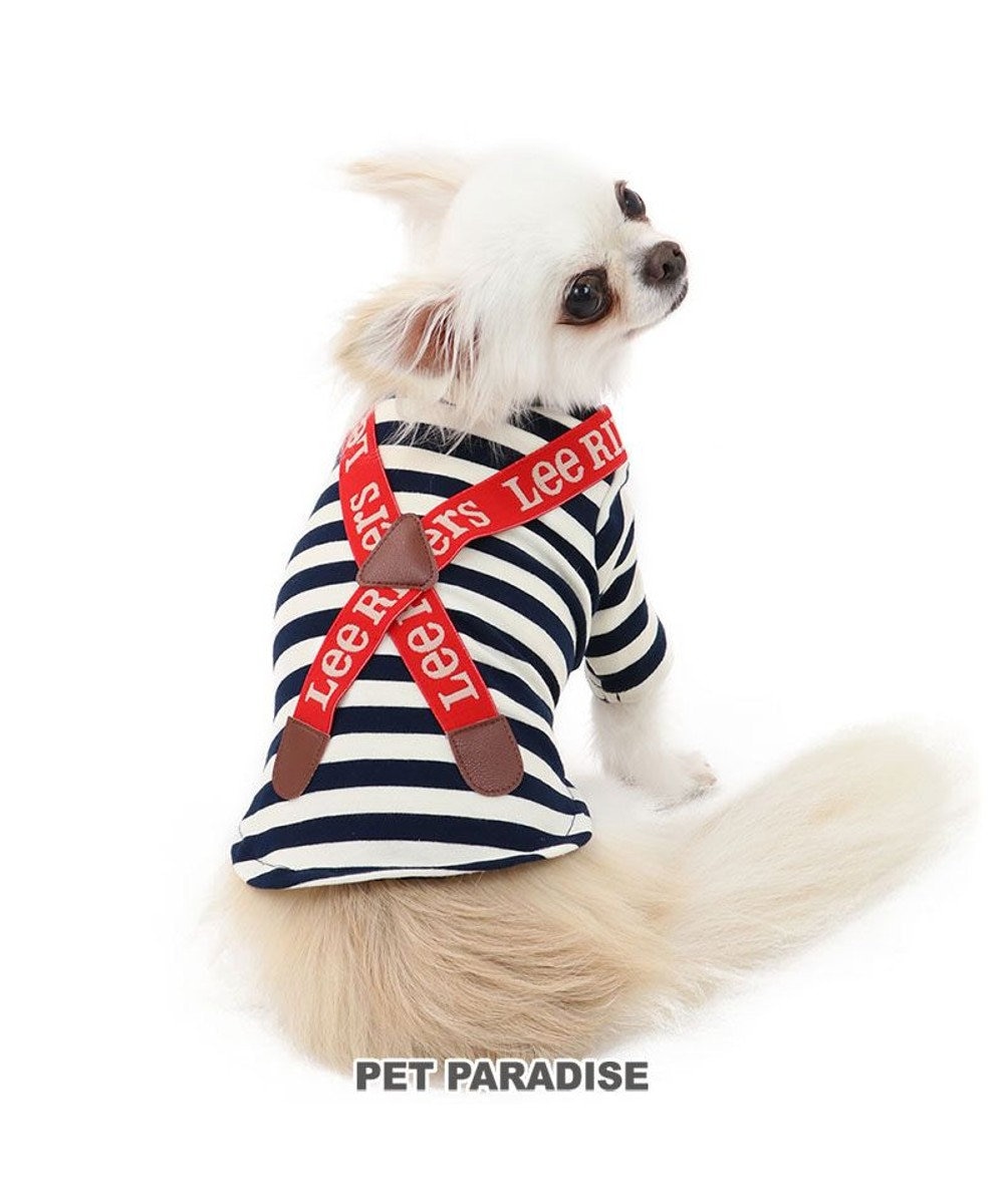 PET PARADISE 犬 服 Ｌｅｅ Ｔシャツ 【小型犬】 サスペンダー 紺（ネイビー・インディゴ）