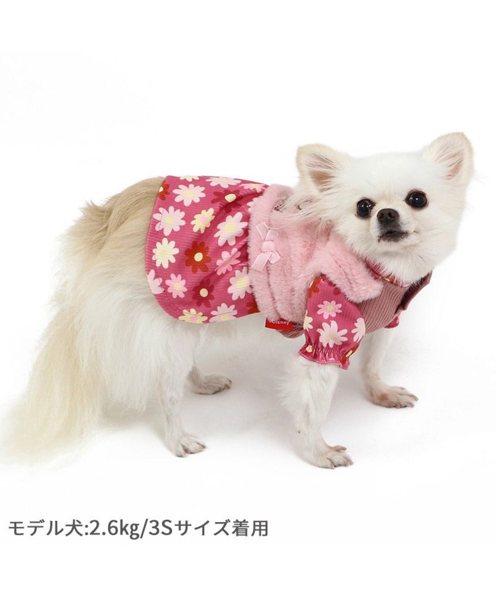 PET PARADISE ディズニー ミニーマウス ワンピース ベスト付き 《花柄 》小型犬 