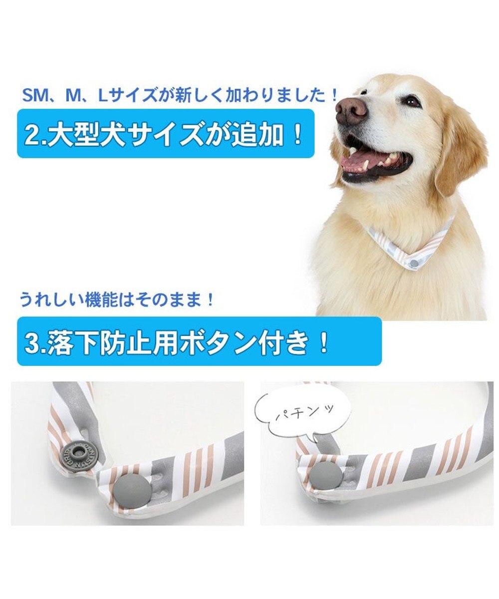 PET PARADISE クールリング 犬 クールネック ひんやり 28℃クールリング 【３Ｓ】 リフレクター 水色 ベージュ  反射材付き 