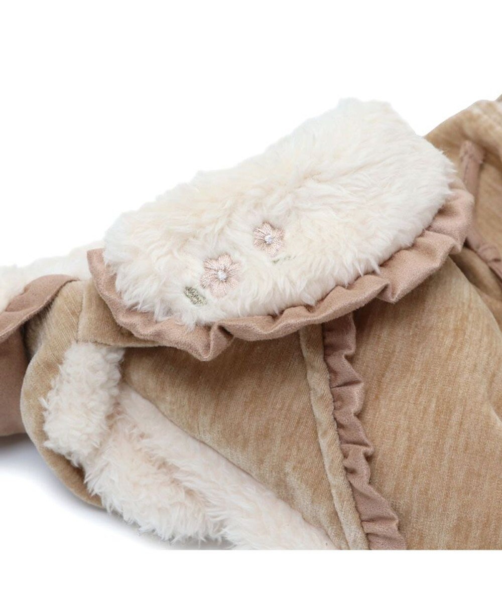 PET PARADISE ペットパラダイス フリルポンチョ 《ブラウン》  超小型犬 小型犬