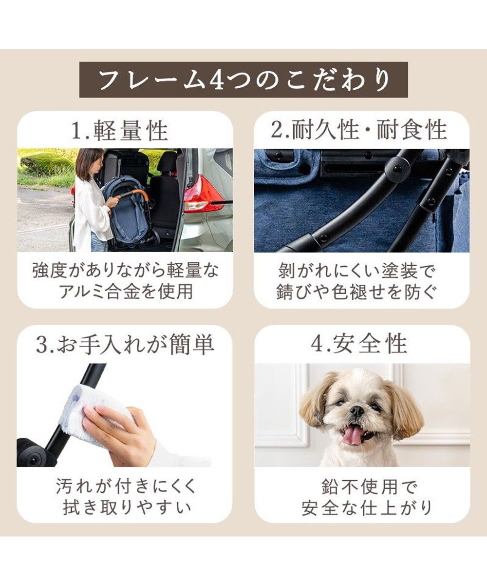 PET PARADISE smooca ネオ ワンロック ペットカート《デニム調》 