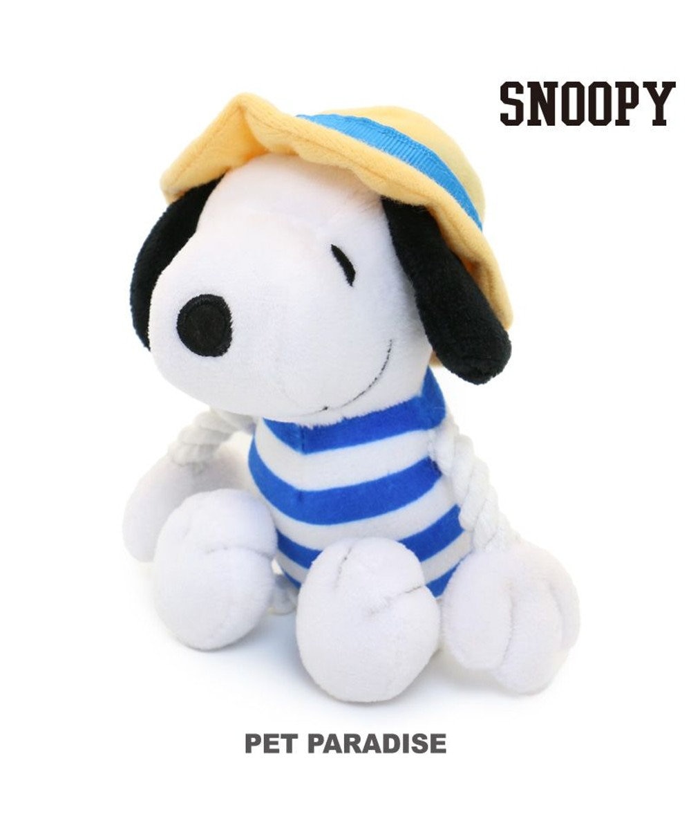 PET PARADISE 犬 トイ ＴＯＹ スヌーピー 麦わら 帽子 おもちゃ 音が鳴る ぬいぐるみ ボール ロープ オモチャ 玩具 小型犬 おもちゃ 猫 かわいい おもしろ インスタ映え 白~オフホワイト