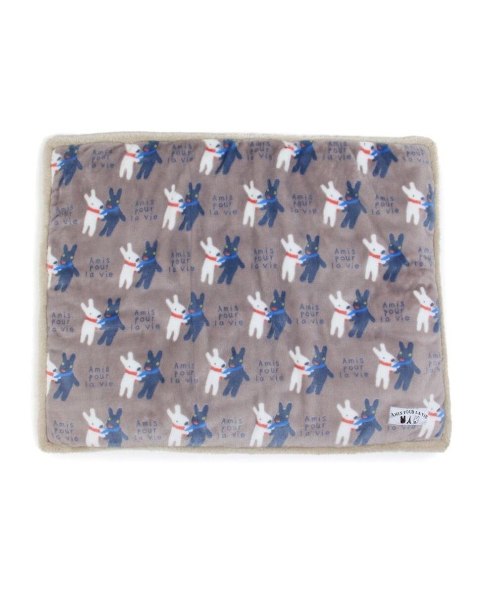 PET PARADISE リサとガスパール 遠赤外線 ボアマット 《 であい柄 》 (80×60cm)