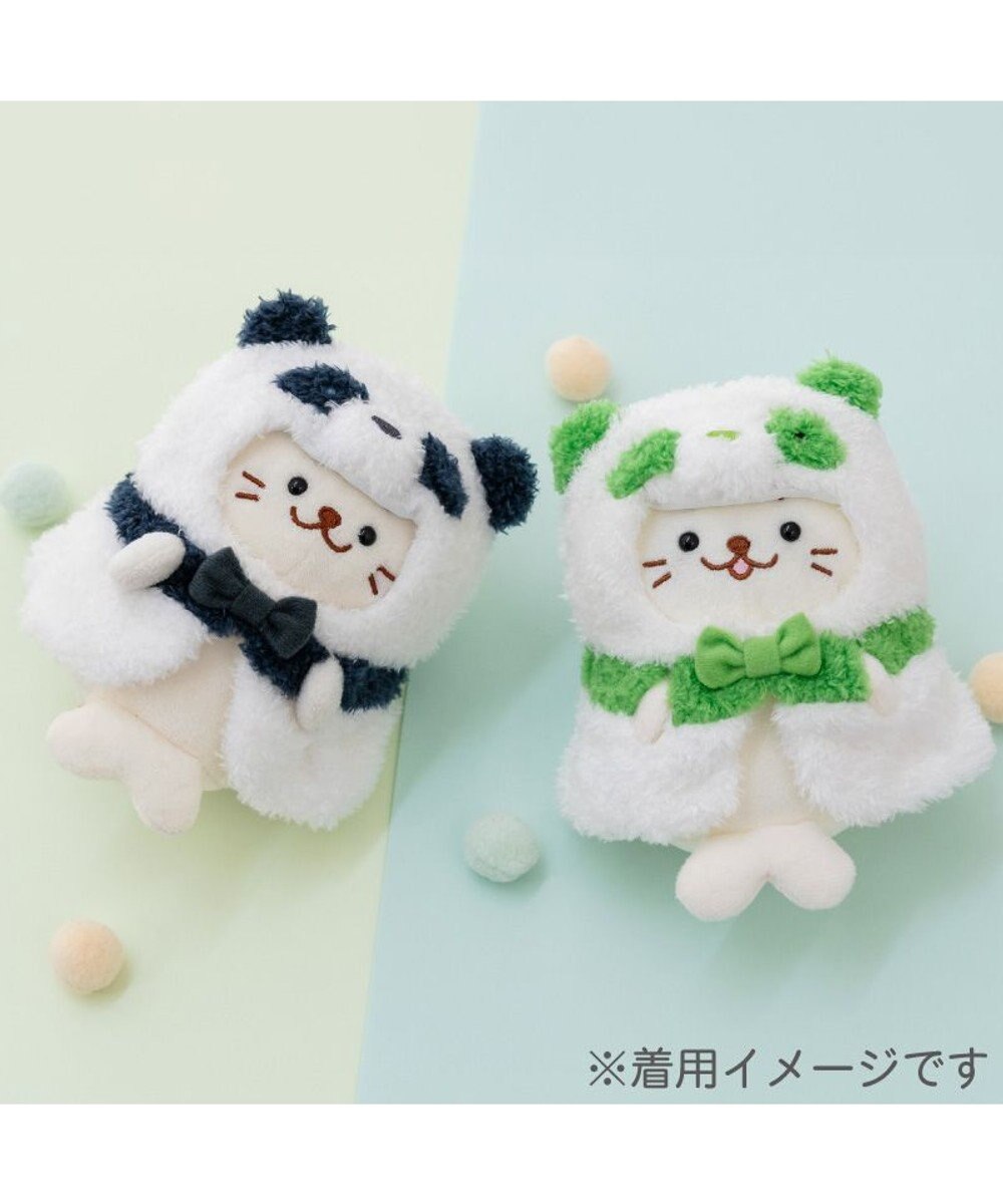 Mother garden しろたん ついてきちゃうしろたん マスコット 着せ替え服 《パンダポンチョ ・黒》 単品
