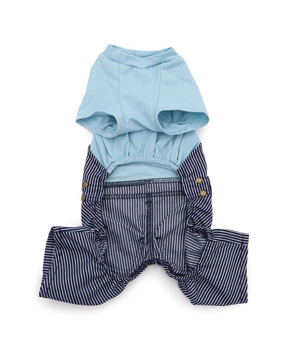 PET PARADISE Lee ワンショルダー パンツつなぎ 《ヒッコリー》 小型犬 