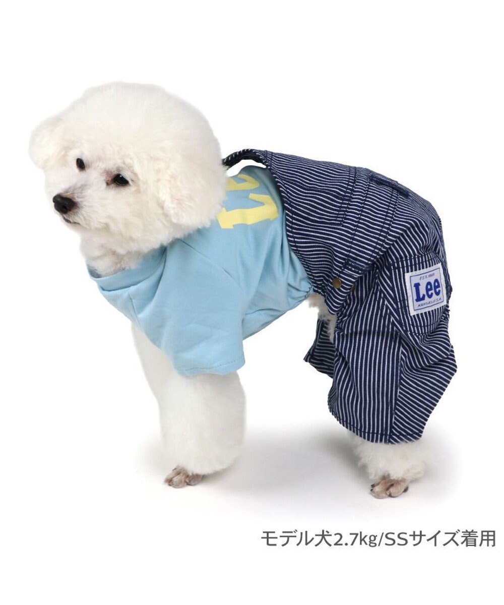 PET PARADISE Lee ワンショルダー パンツつなぎ 《ヒッコリー》 小型犬 