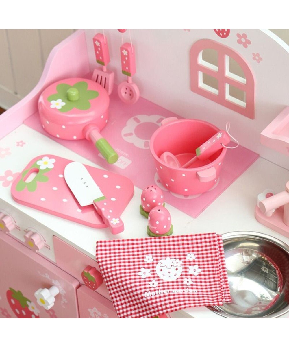 Mother garden  マザーガーデン 野いちごままごと キッチンツールセット《粒々いちご柄 》 