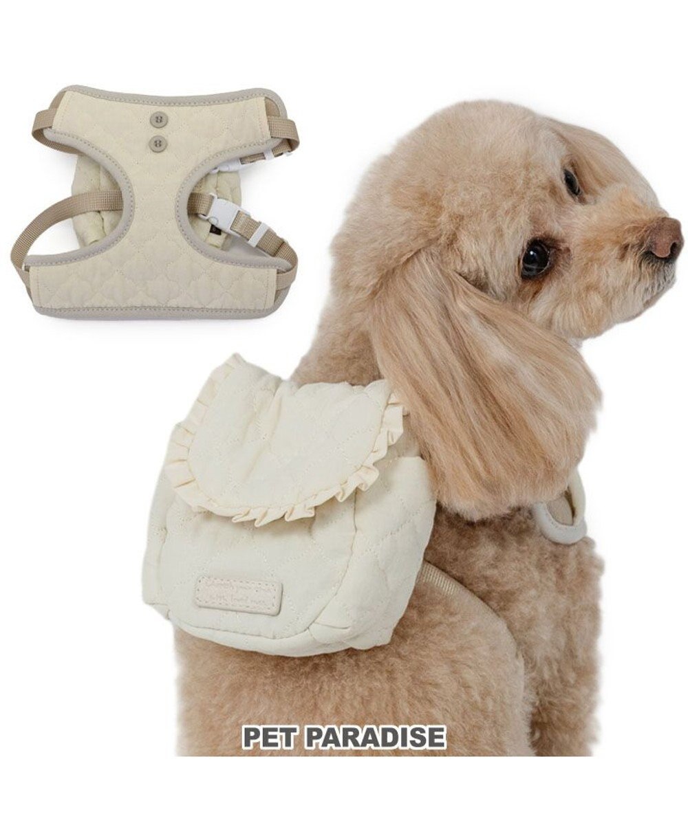 PET PARADISE ペットパラダイス キルトリュック付き ハーネス ＳＳ 小型犬 ベージュ