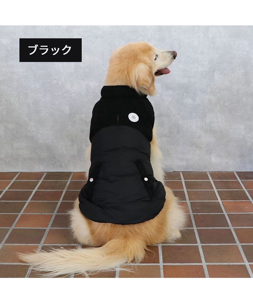 PET PARADISE J.PRESS 綿入り ベスト 《ブラック》 中型犬 大型犬 
