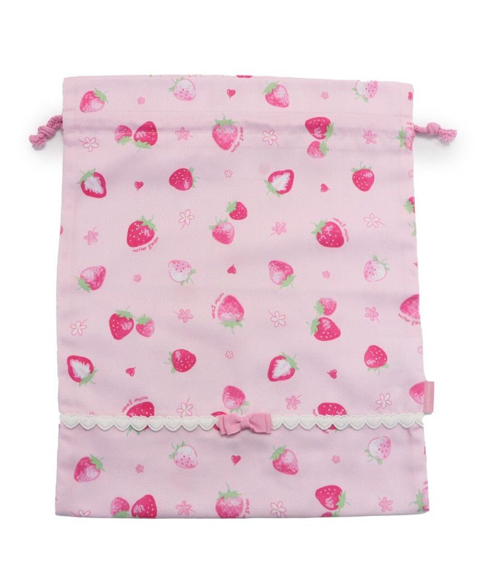 Mother garden マザーガーデン 野いちご 巾着 《スケッチ柄》  30cm×37cm